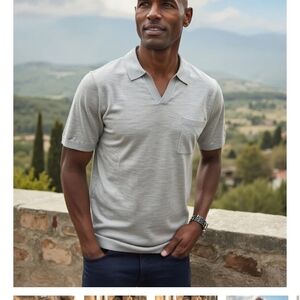 Classic Gray Polo Shirt for Men